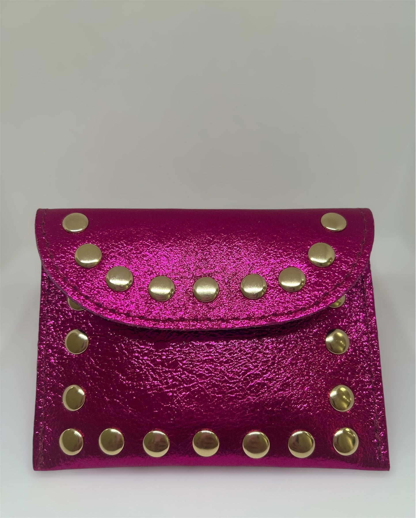 MONEDERO TACHUELAS FUCSIA