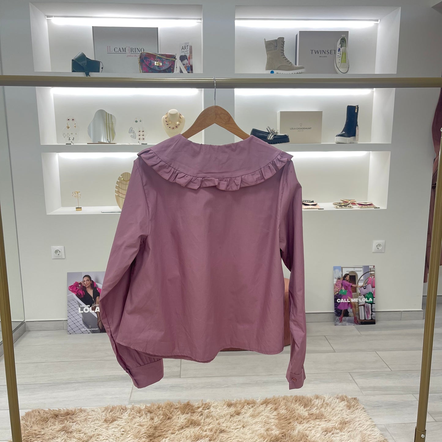 BLUSA CUELLO BEBÉ LAVANDA