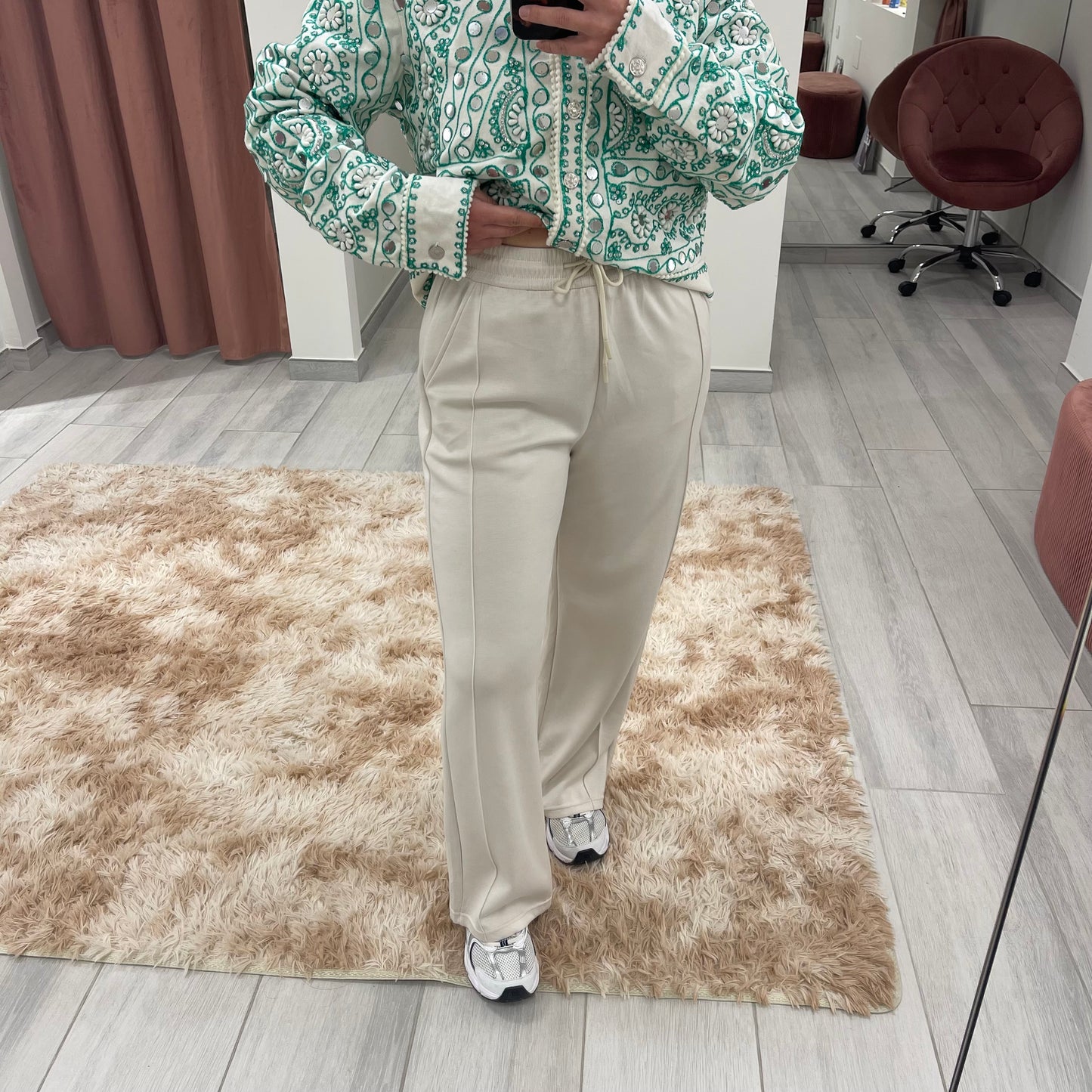 PANTALÓN BEIGE ANCHO