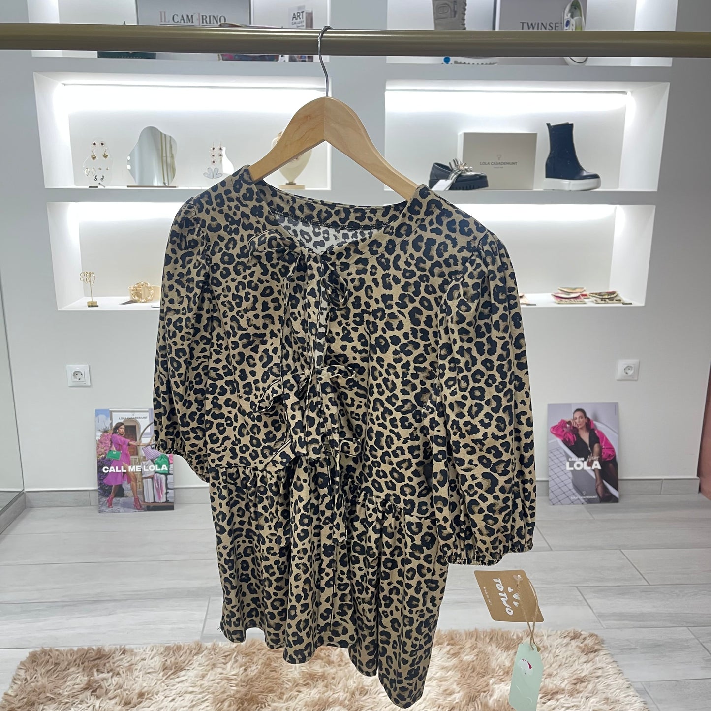 BLUSA LEOPARDO LAZOS