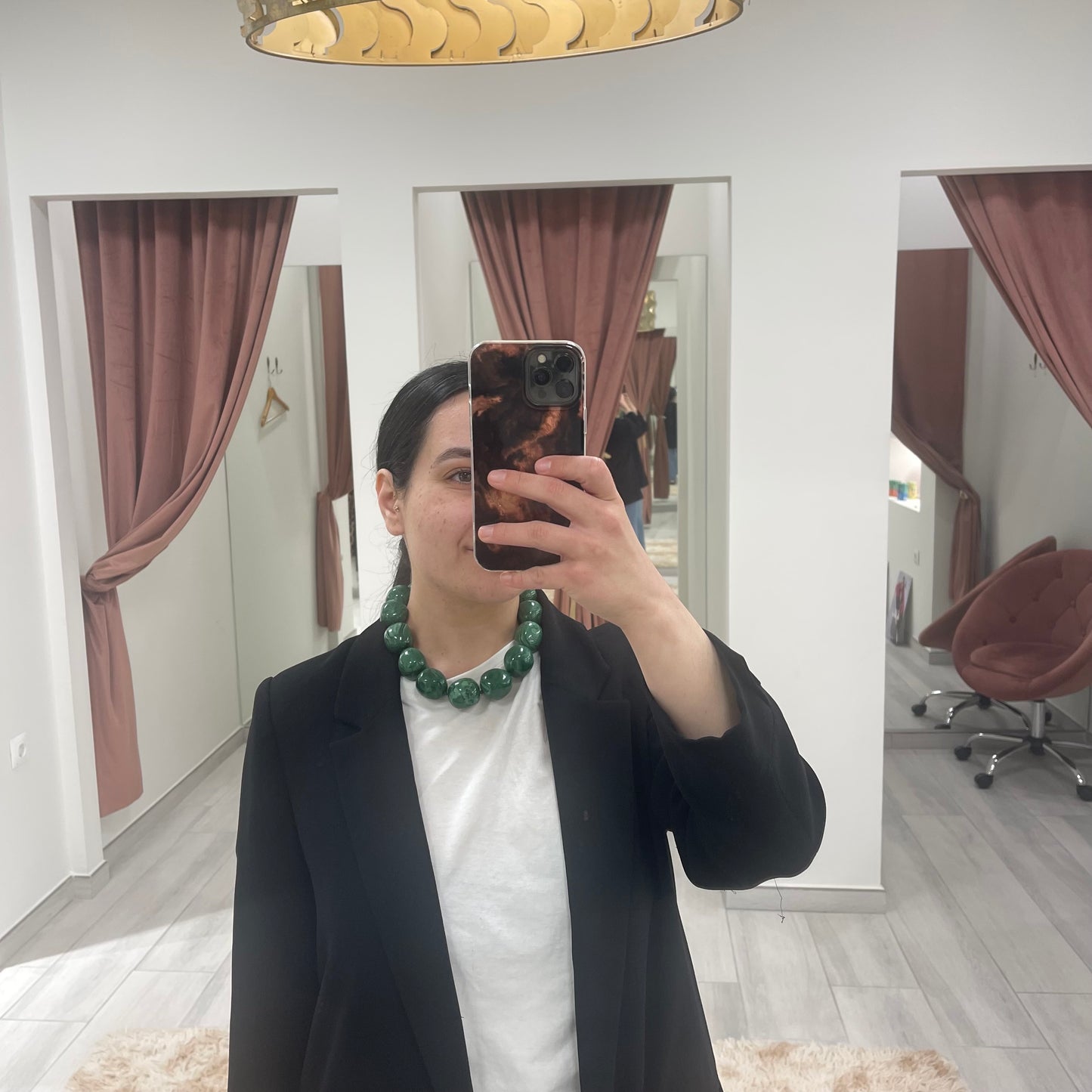 COLLAR BOLAS VERDE