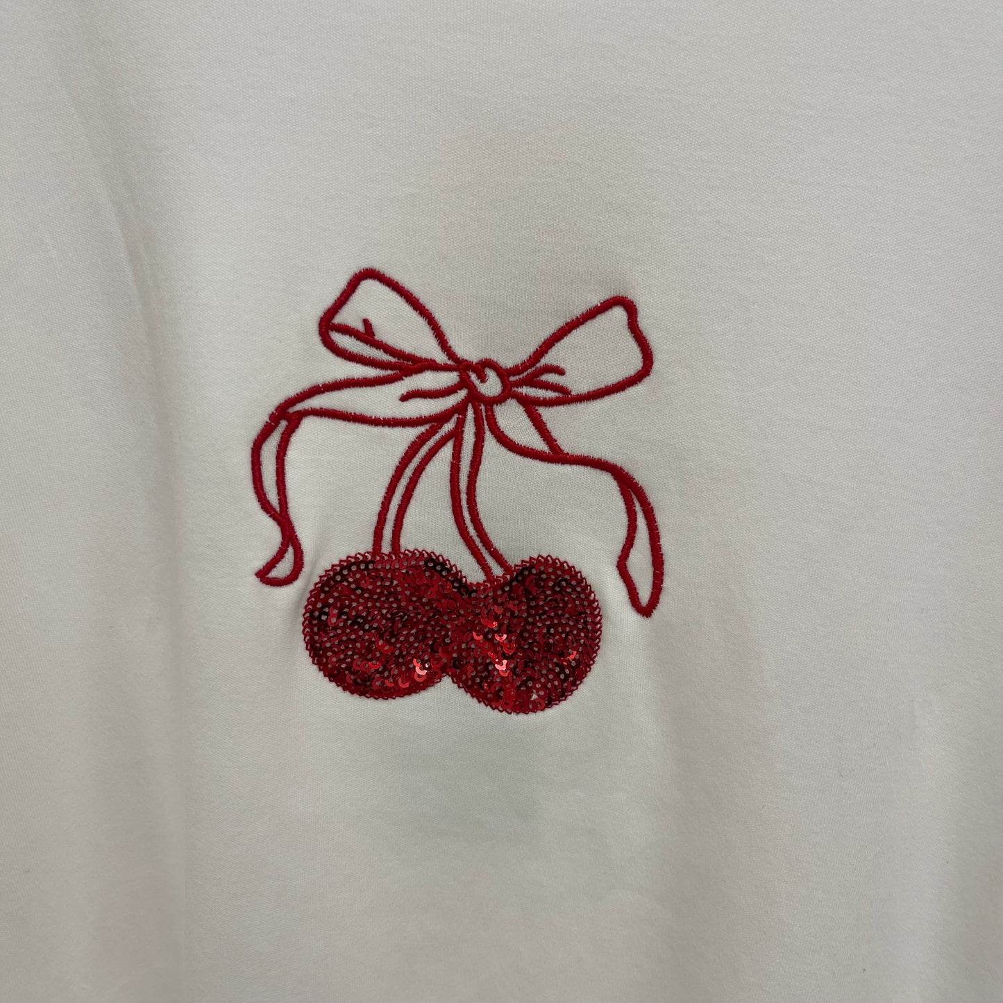 CAMISETA BLANCA CEREZAS