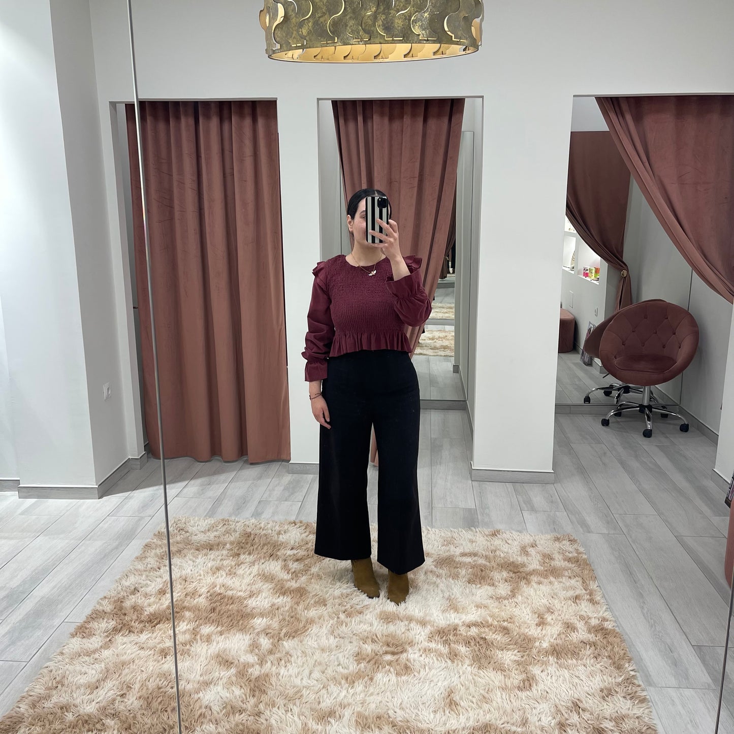 BLUSA NINDO ABEJA BURDEOS