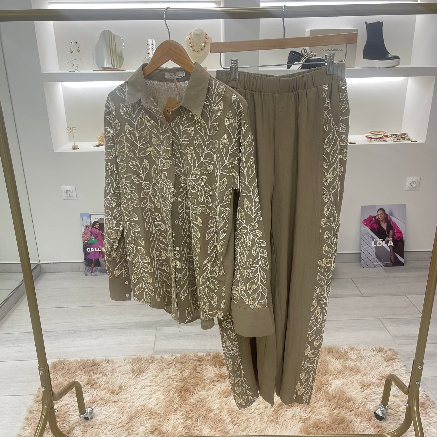 CONJUNTO LINO LENTEJUELAS