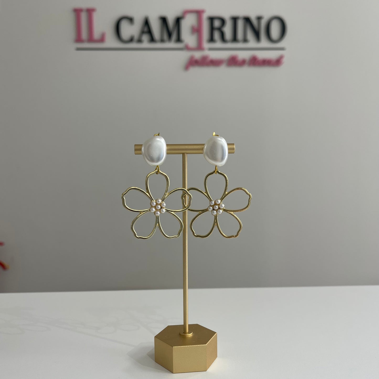 PENDIENTES FLOR PERLA