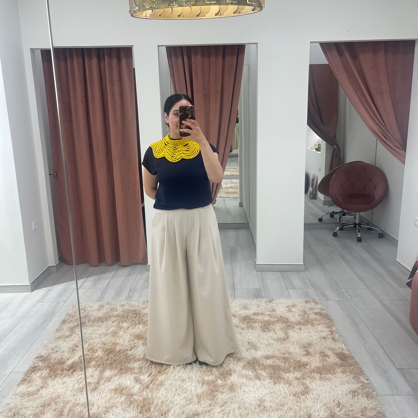 PANTALÓN FLUIDO CRUDO CON CINTURÓN