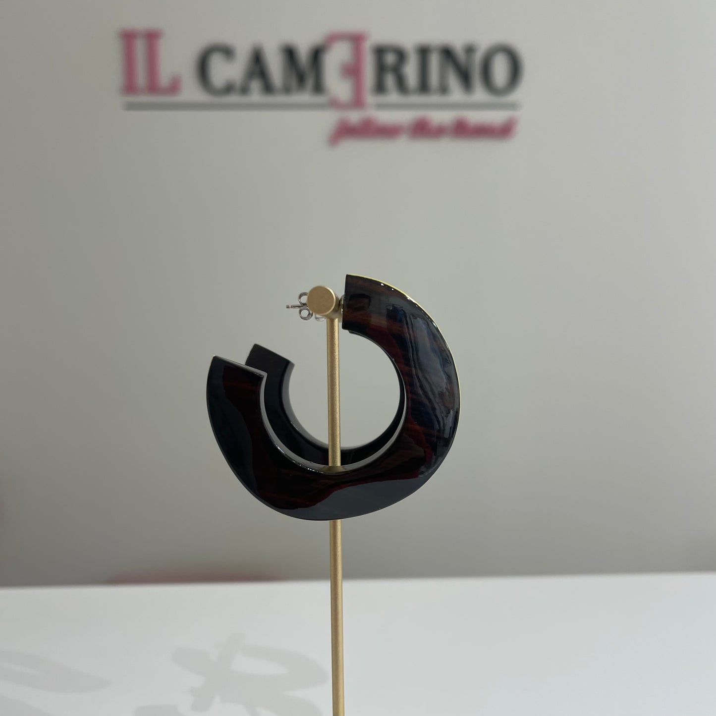 PENDIENTES ARO FILO ROSA