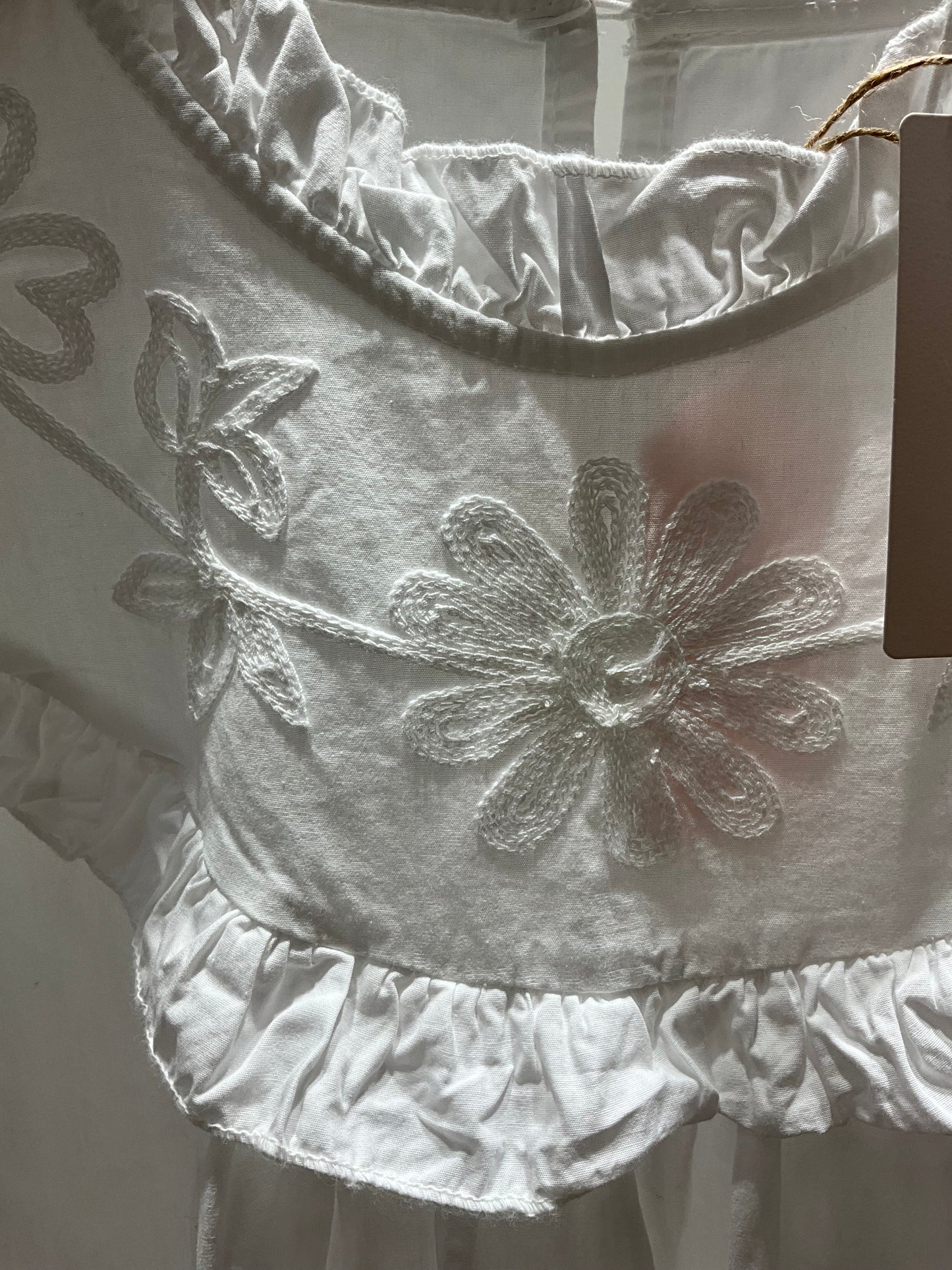 BLUSA BLANCA VOLANTE PECHO