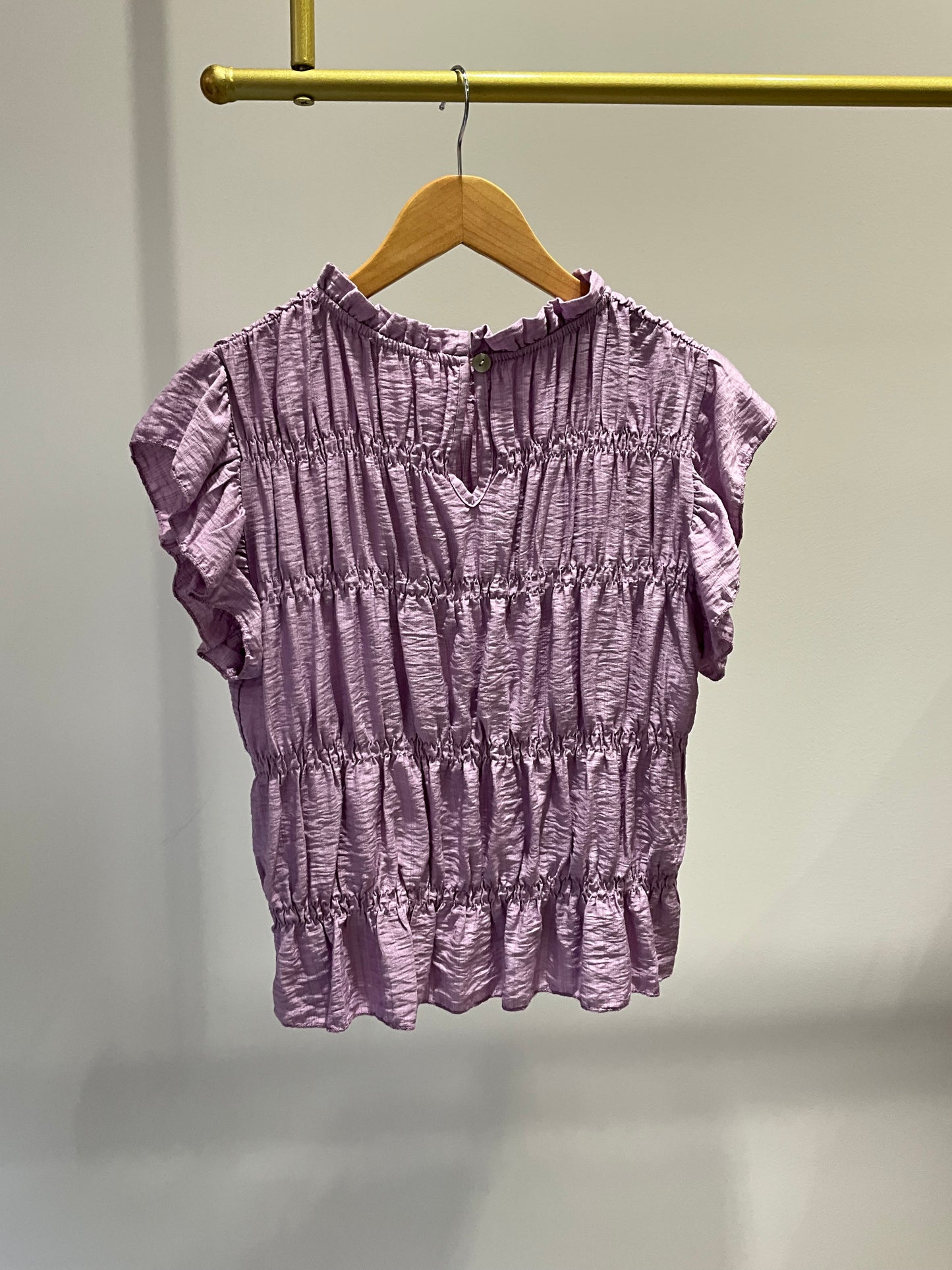 BLUSA FRUNCIDA LILA