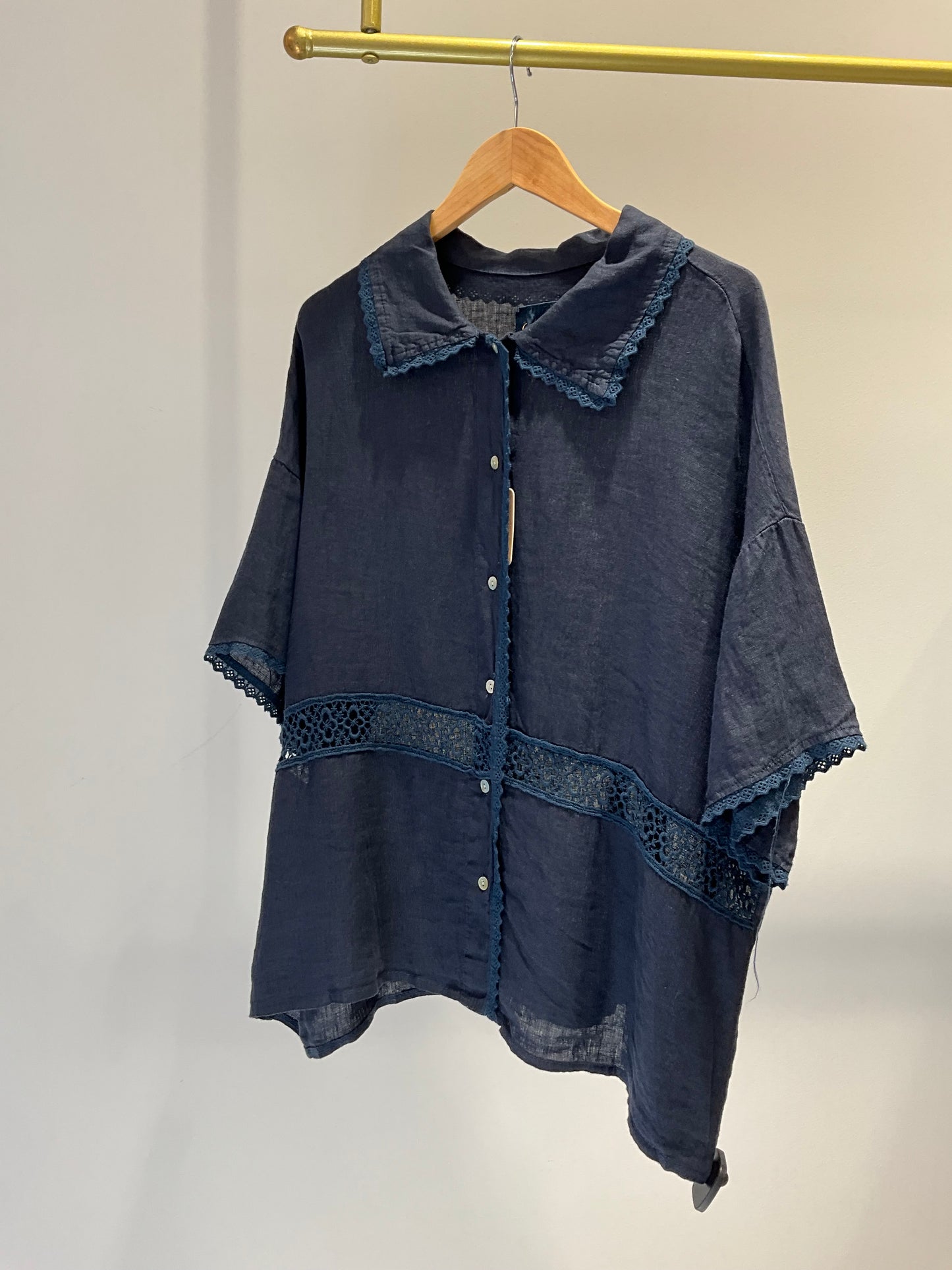 CONJUNTO DE LINO AZUL