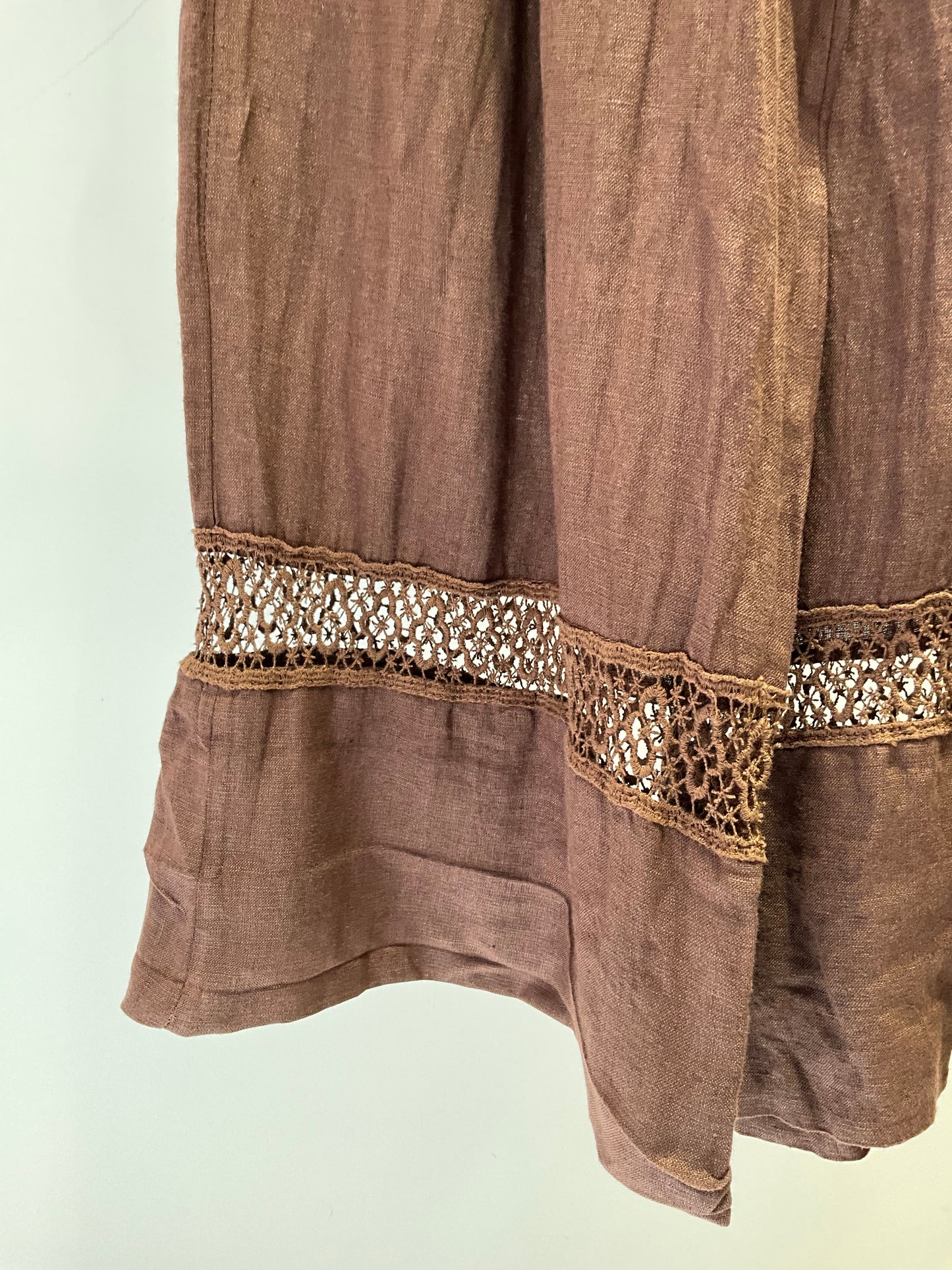 CONJUNTO DE LINO MARRÓN