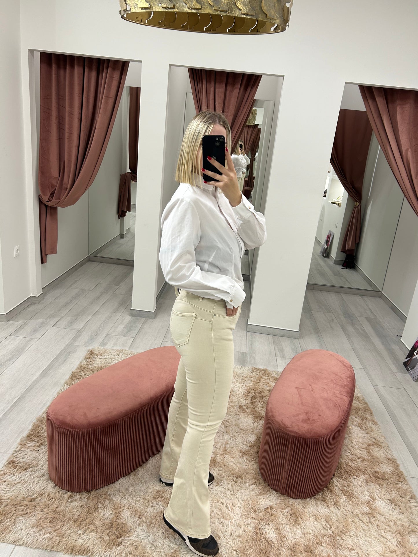 PANTALÓN CAMPANA BEIGE