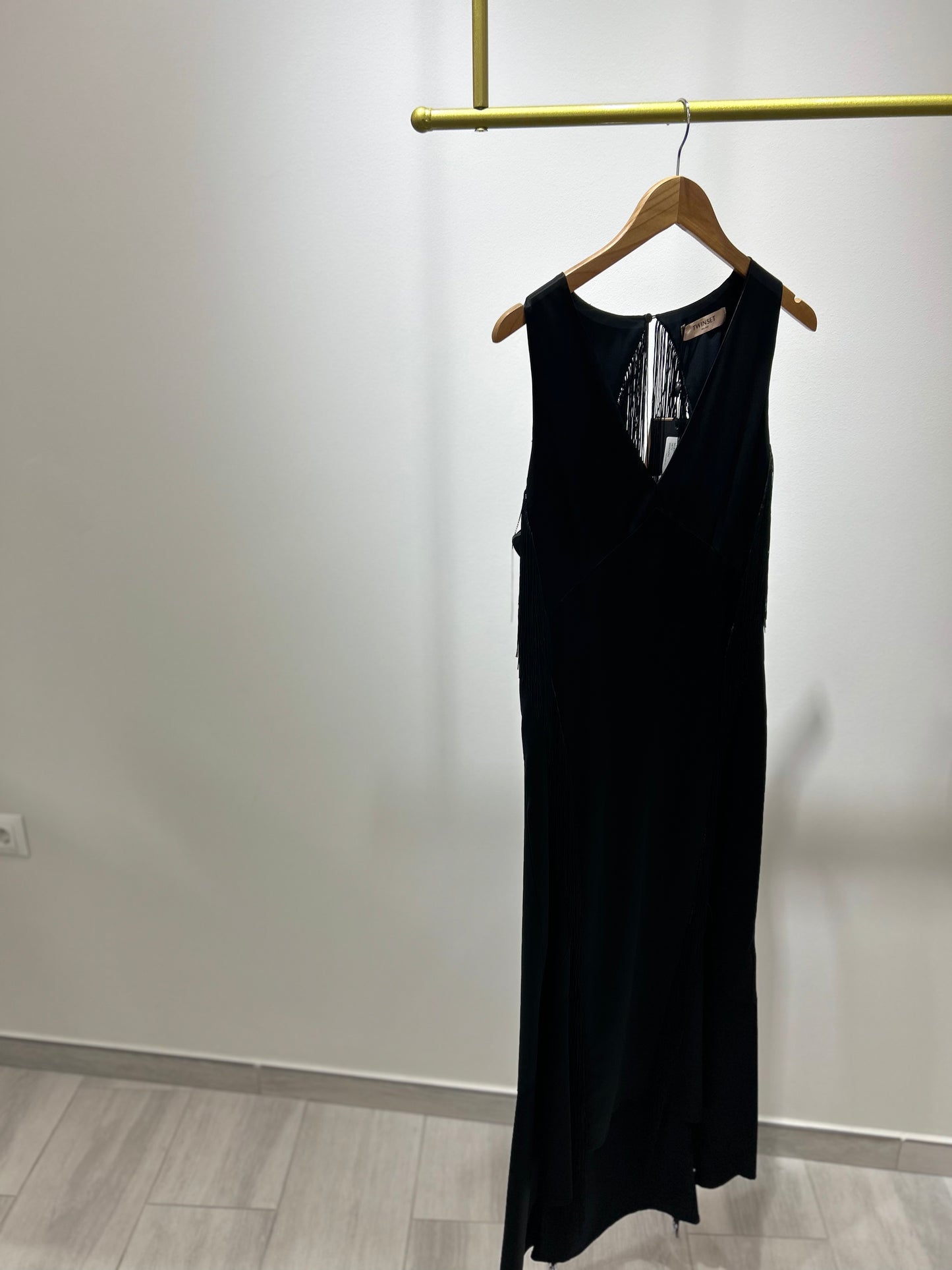 VESTIDO SEDA FLECOS TWINSET