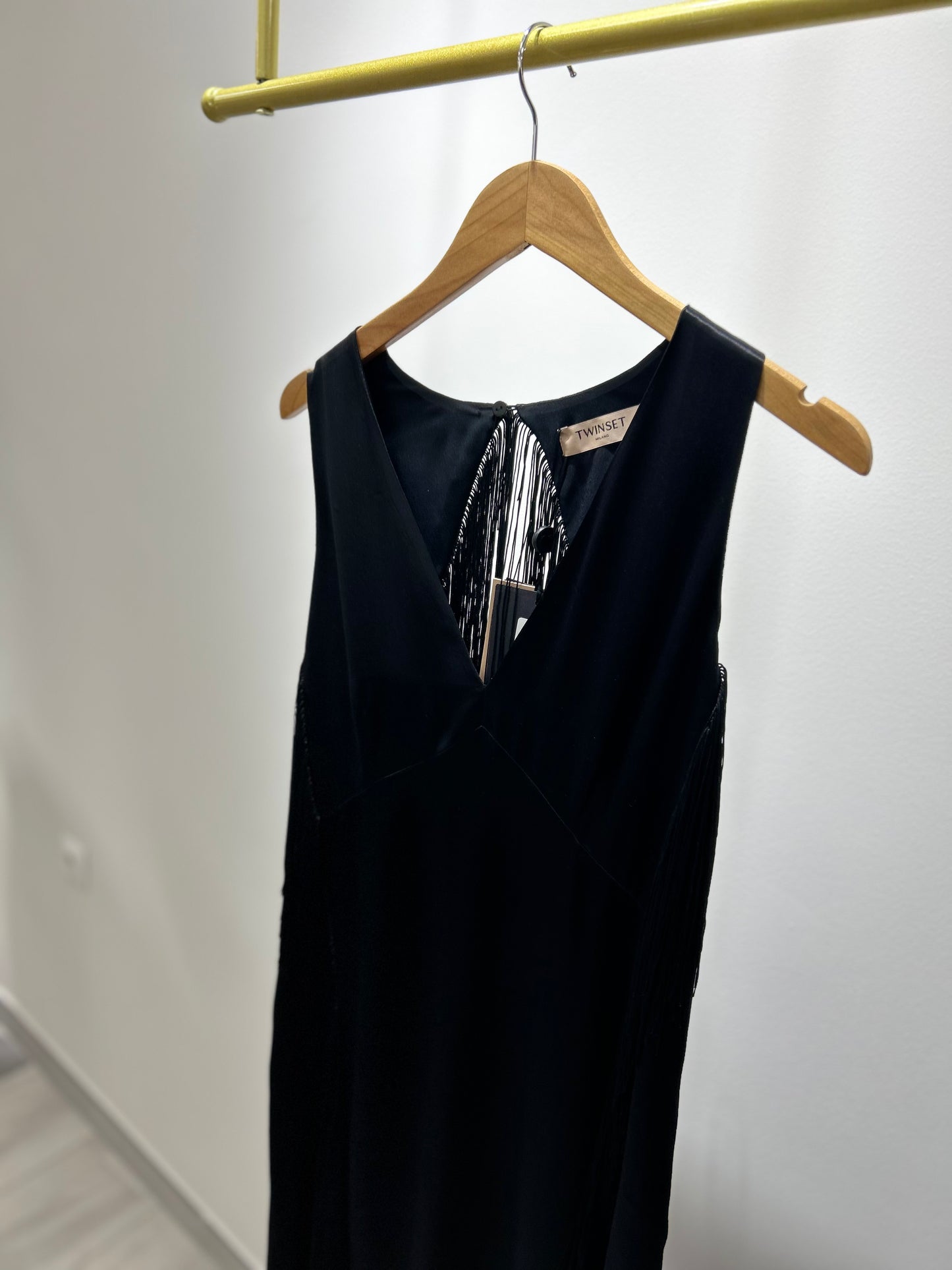 VESTIDO SEDA FLECOS TWINSET