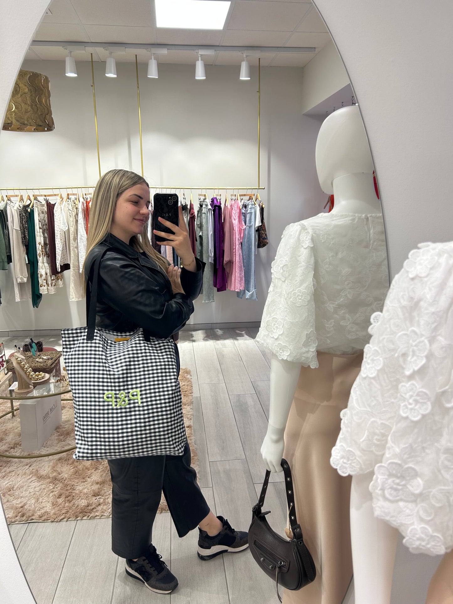 BOLSO VICHY HECHO A MANO
