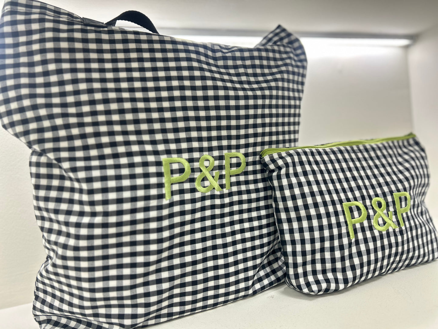 BOLSO VICHY HECHO A MANO