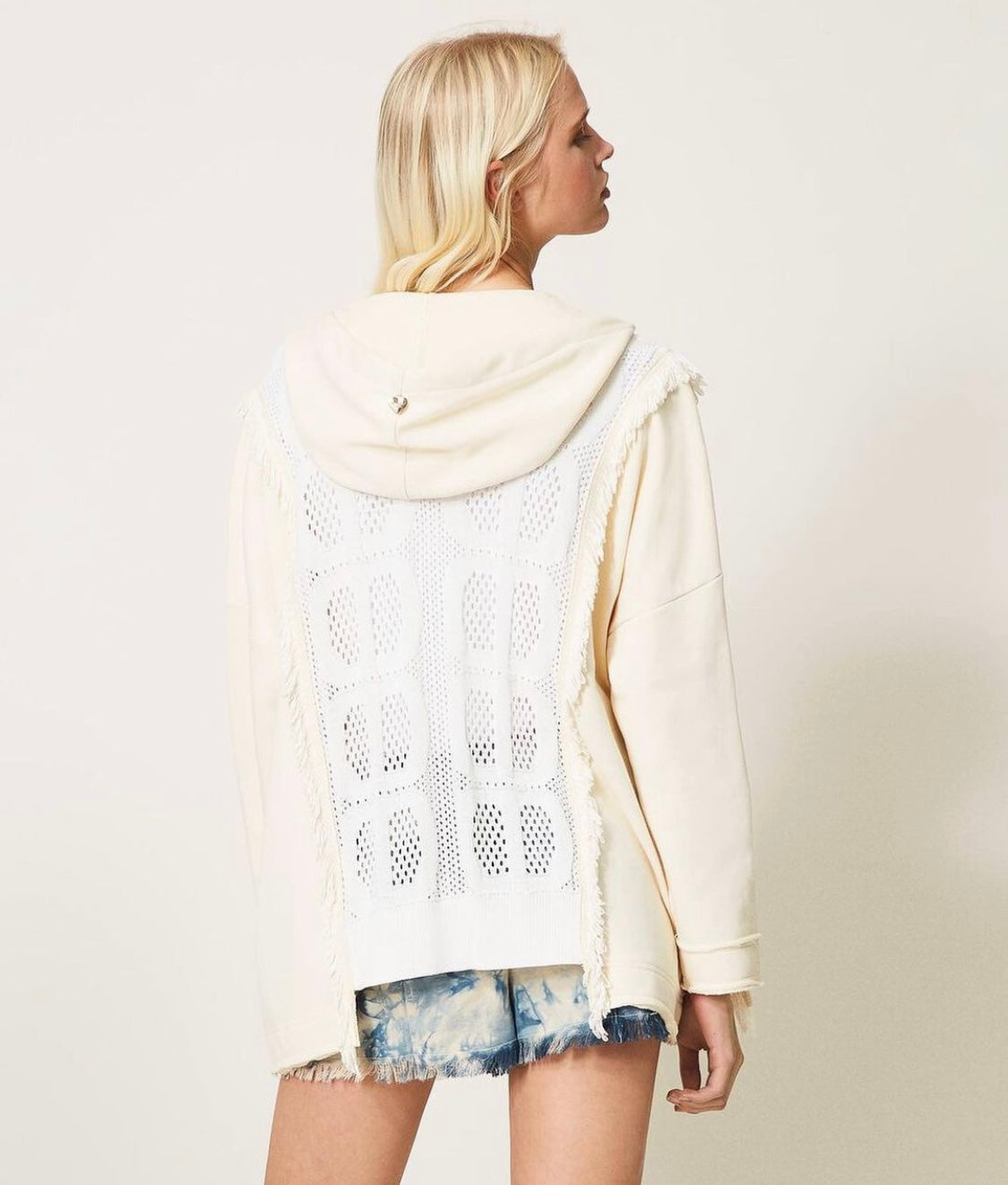 SUDADERA TEJIDOS COMBINADOS TWINSET