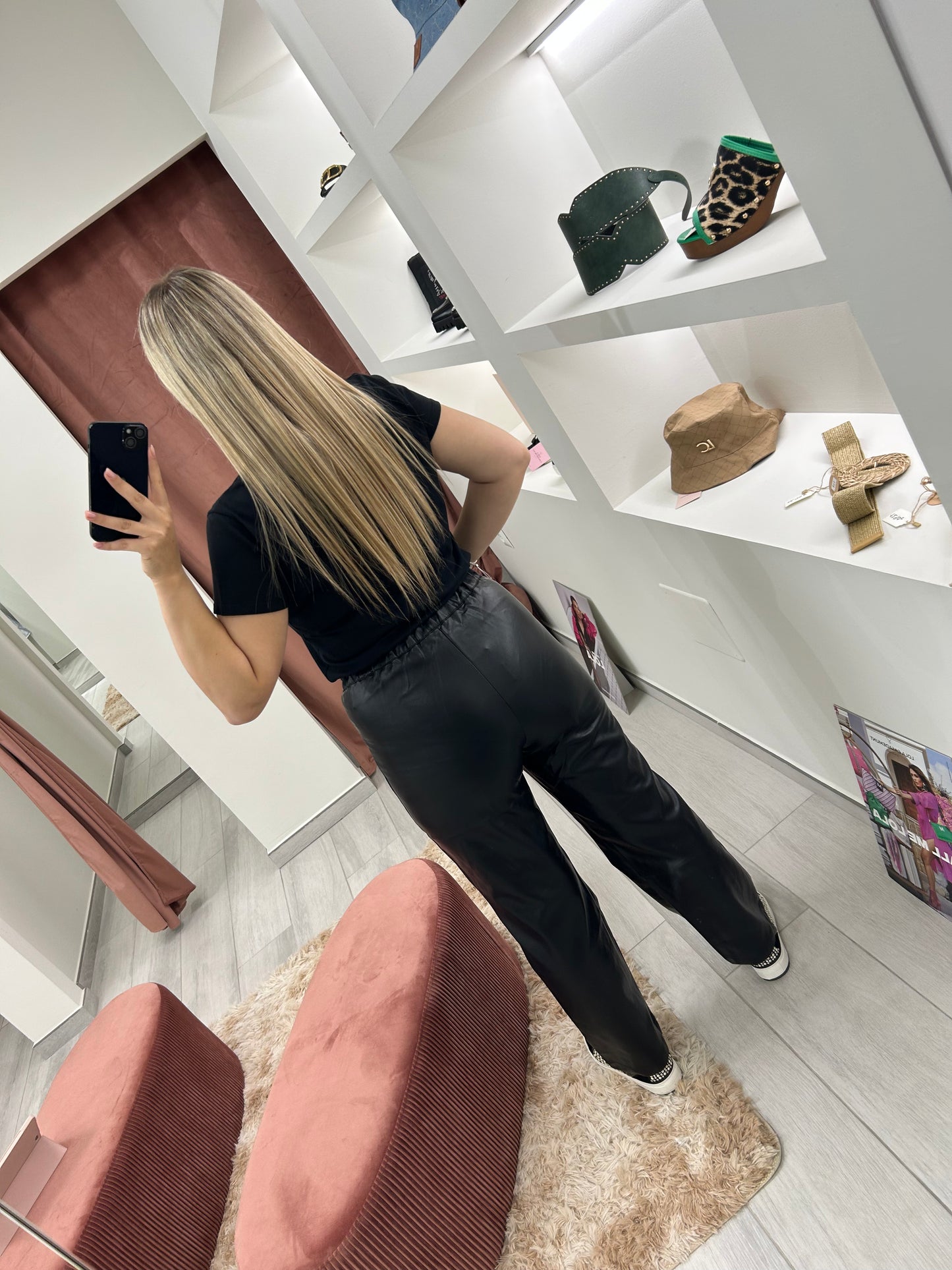PANTALÓN POLIPIEL NEGRO