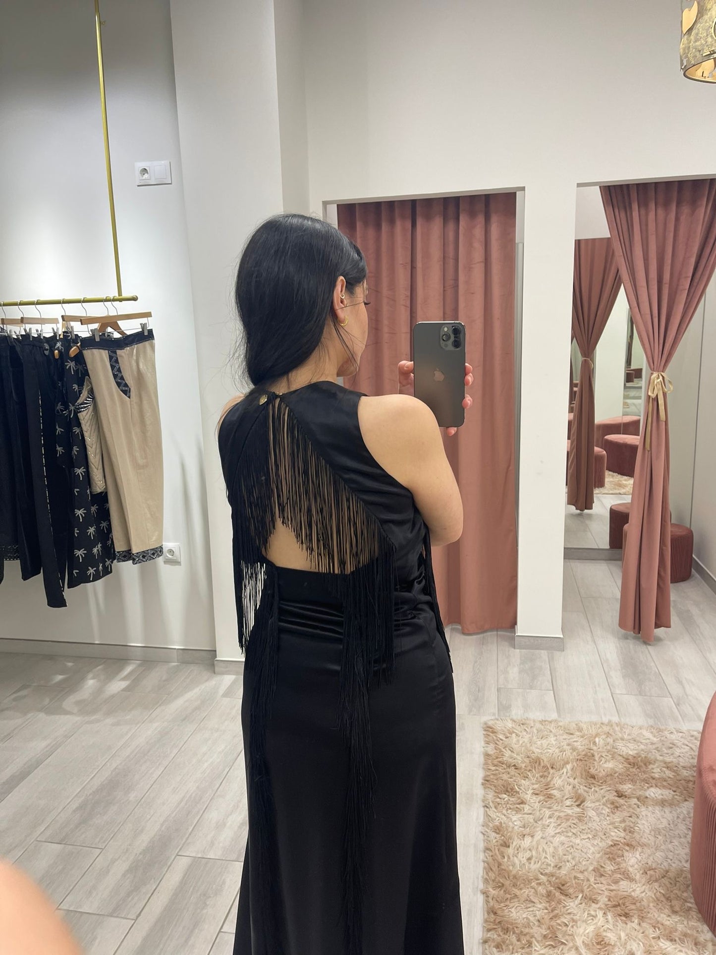 VESTIDO SEDA FLECOS TWINSET
