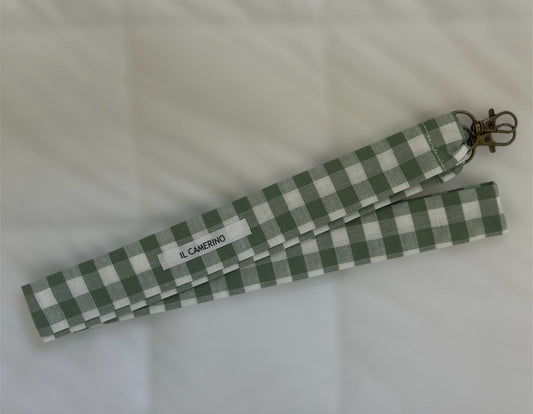 CUELGA MÓVIL CUADRO VICHY GRANDE VERDE