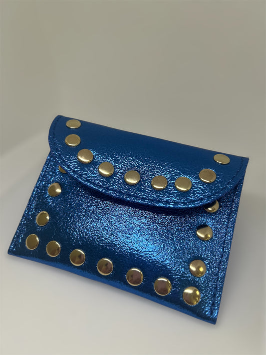 MONEDERO TACHUELAS AZUL ELÉCTRICO