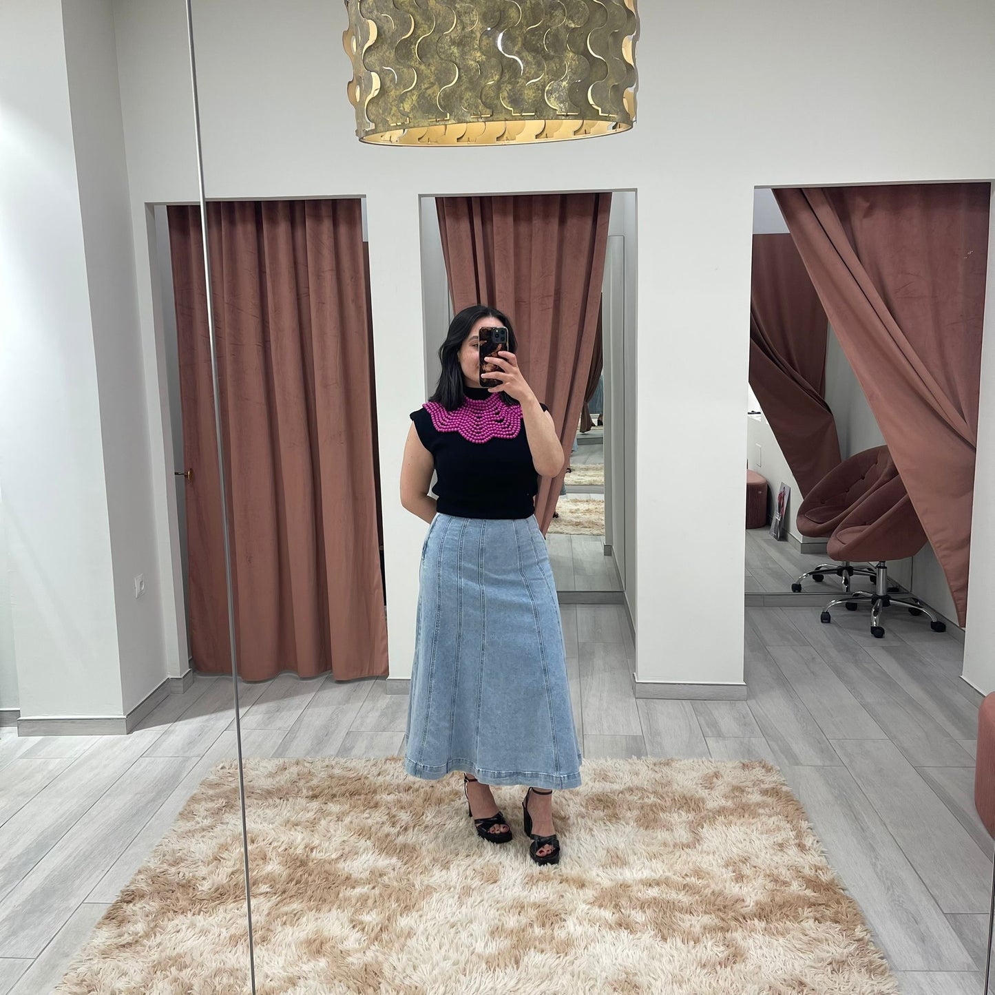 FALDA VAQUERA COSTURAS