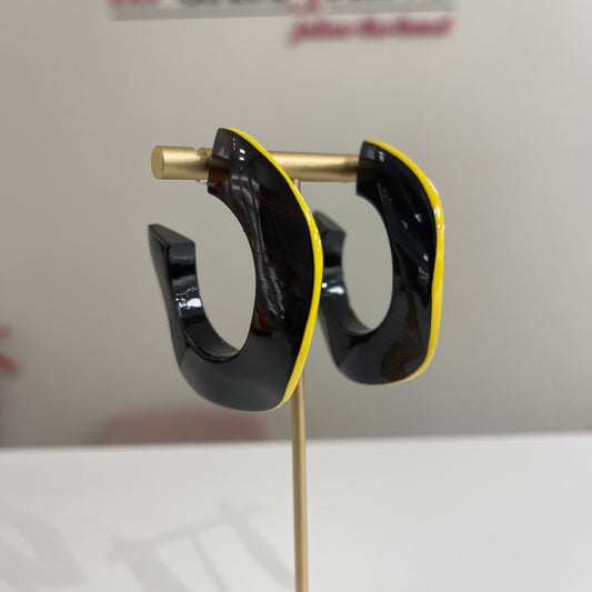 PENDIENTES ARO FILO AMARILLO