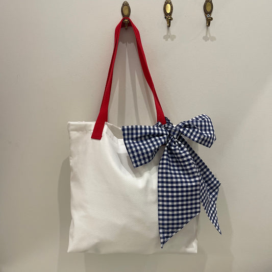 BOLSO MARINERO LAZO AZUL ASA ROJA