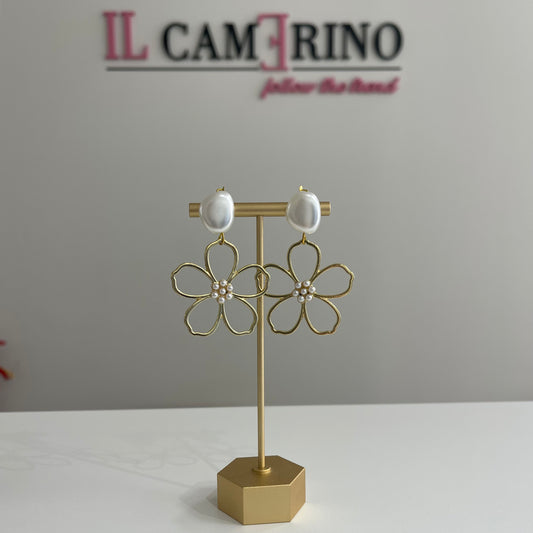 PENDIENTES FLOR PERLA