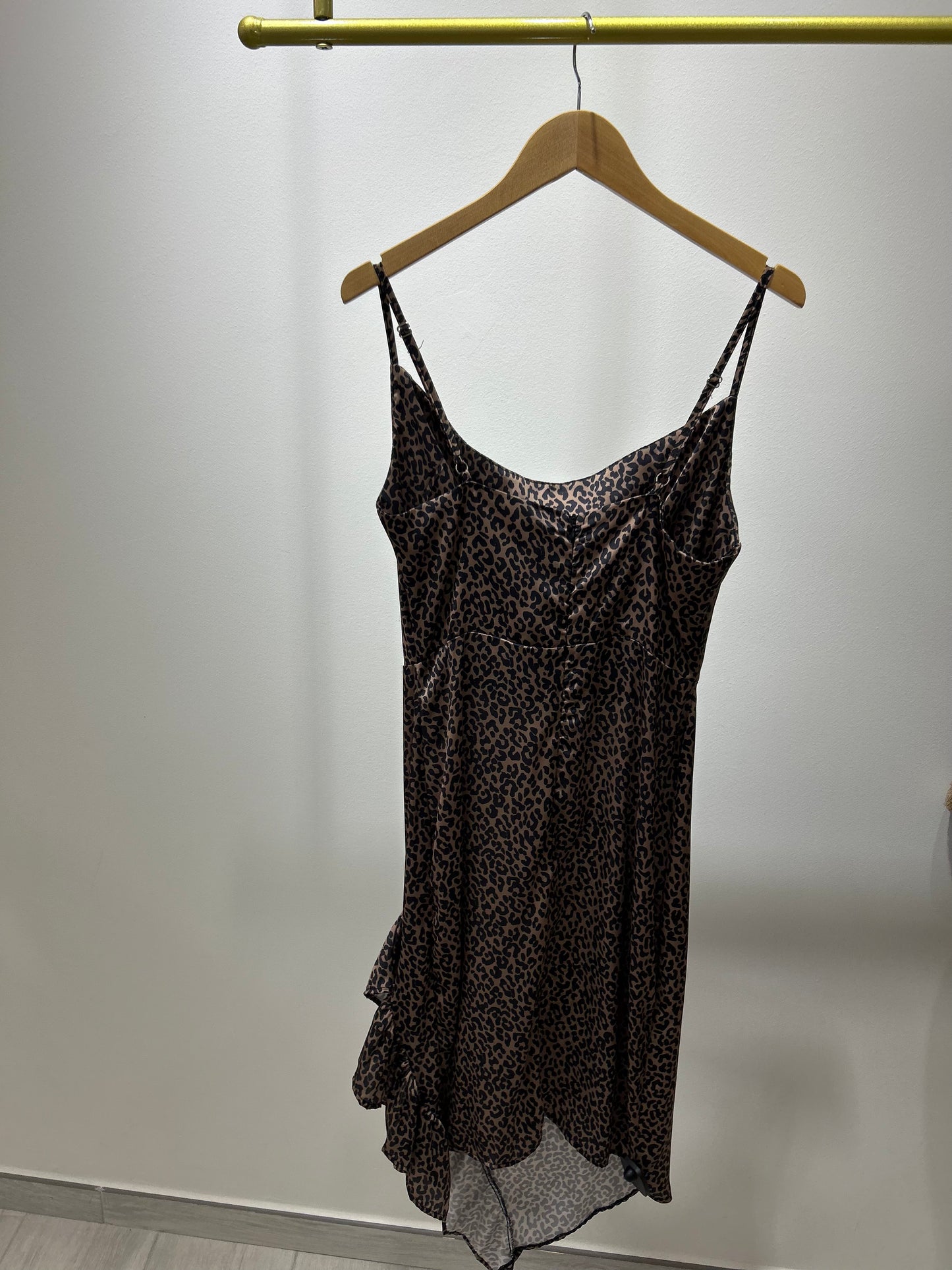 VESTIDO SATINADO ANIMAL PRINT