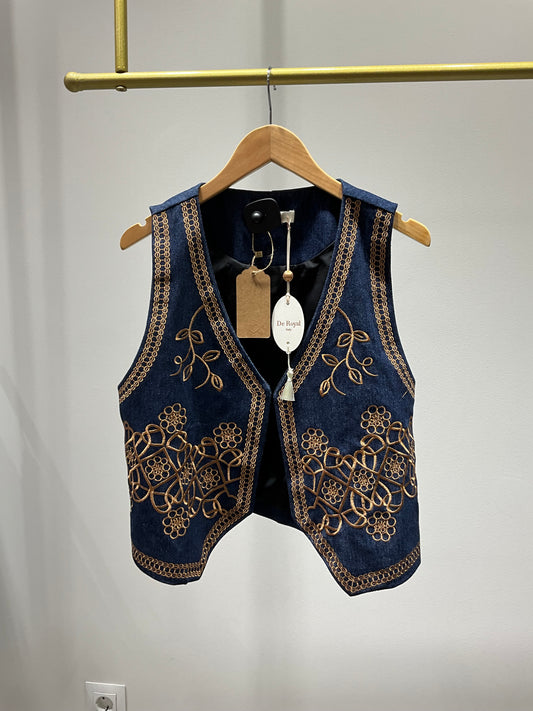 CHALECO VAQUERO BORDADO