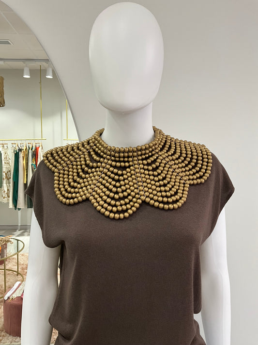 COLLAR CUELLO BOLAS DORADO