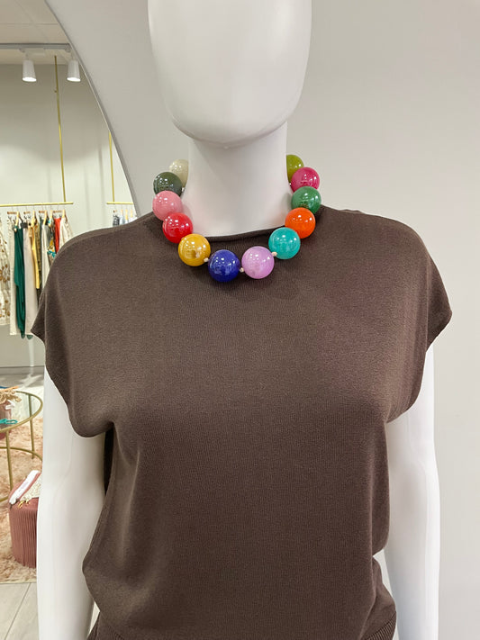 COLLAR BOLAS GRANDES COLORES