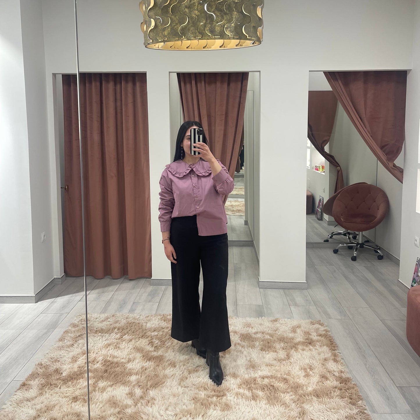 BLUSA CUELLO BEBÉ LAVANDA