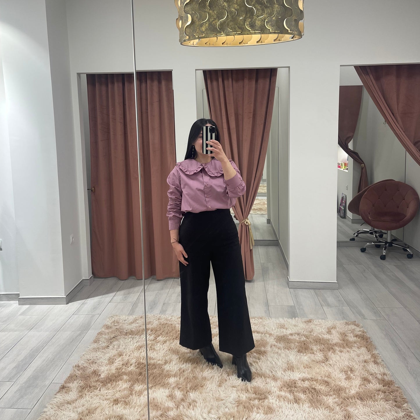 BLUSA CUELLO BEBÉ LAVANDA