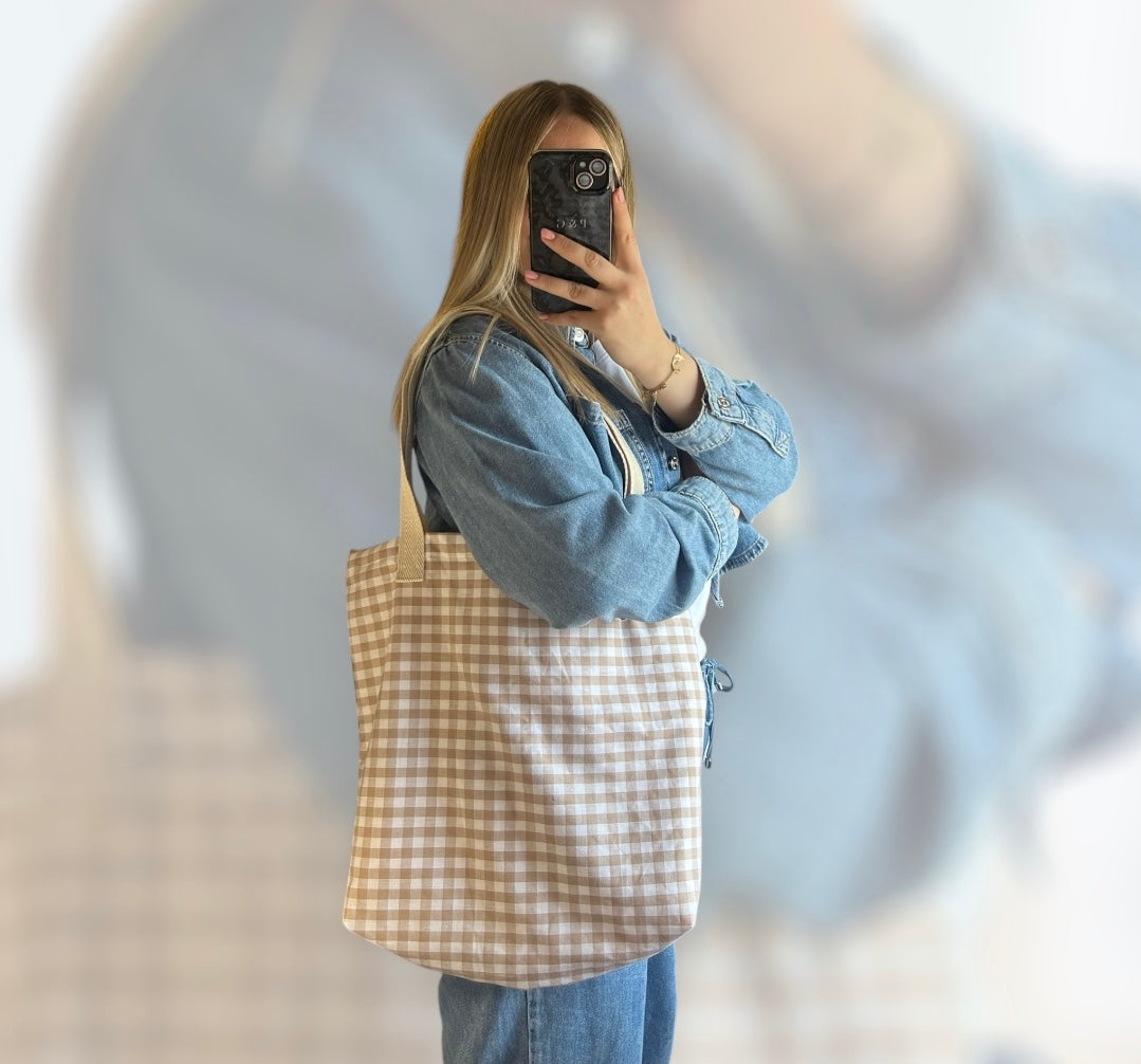 BOLSO COLECCIÓN VICHY HECHO A MANO